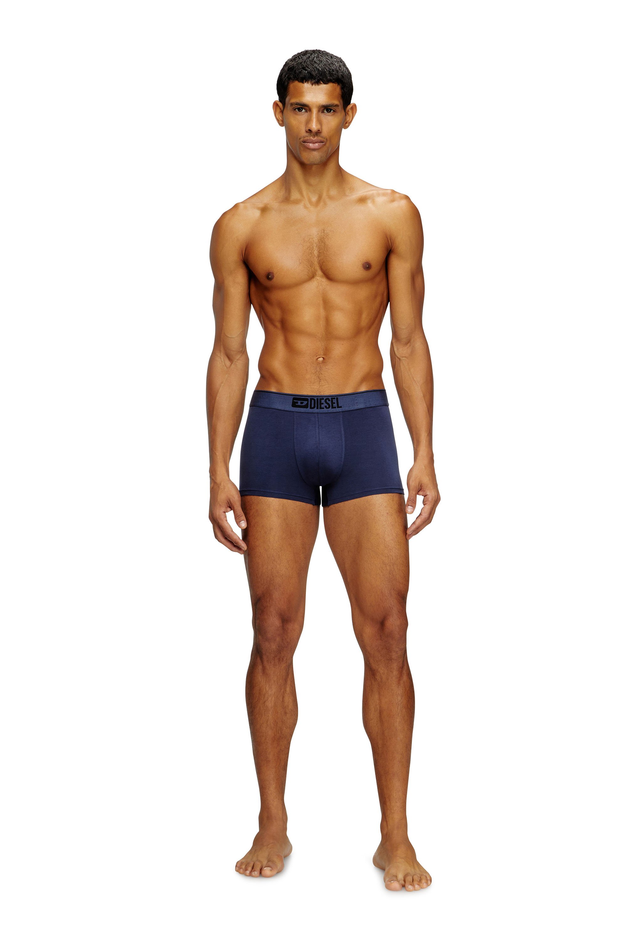 Diesel - UMBX-DAMIENTHREEPACK, Man's Three-pack of plain boxer in Multicolor/Black - 2